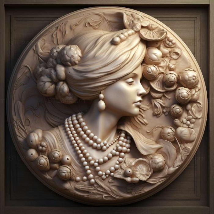 Patterns and decorations (stl pearls 4, PATTERN_1288) 3D models for cnc